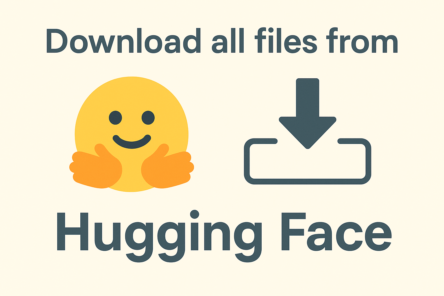 如何在Hugging Face中下载全部文件？
